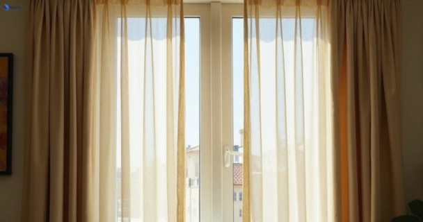 Dull dusty drapes in dinmore before professional cleaning